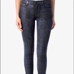Hudson snakeskin jeans size 24